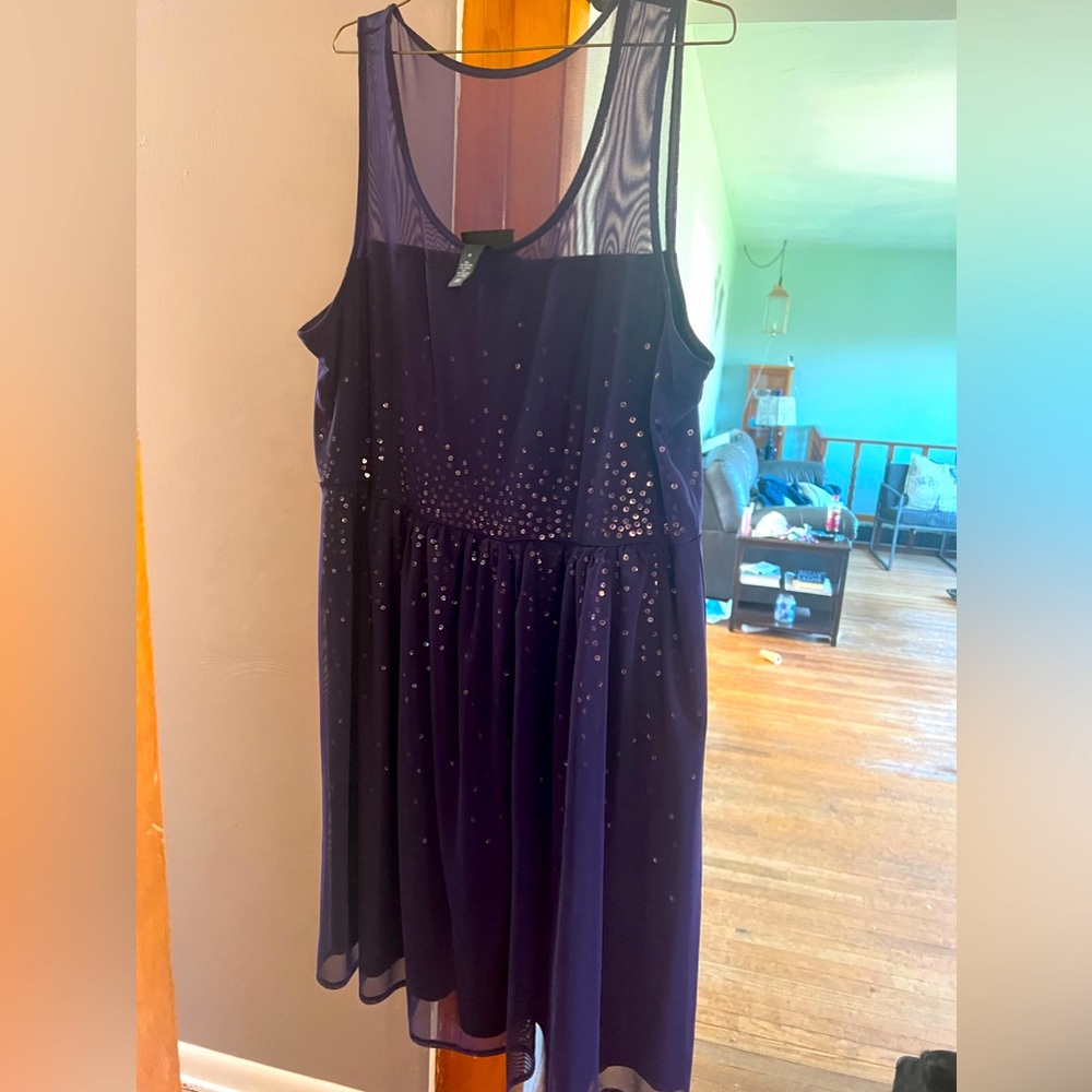 Purple Sequin Dress